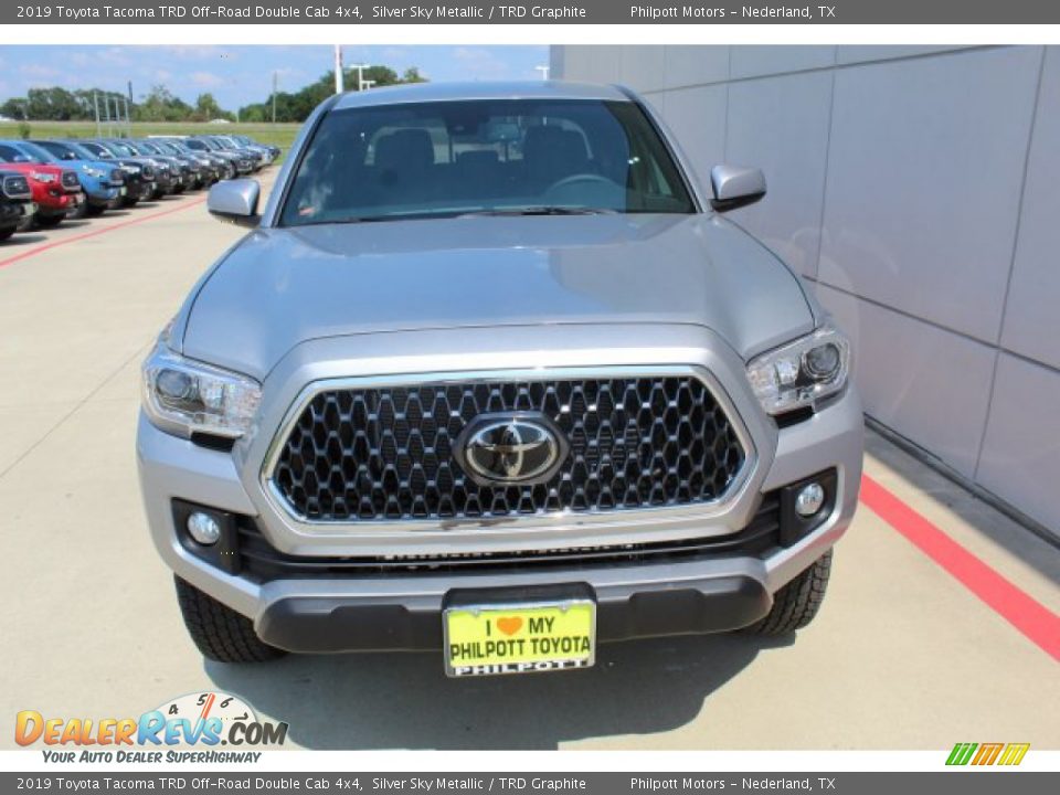2019 Toyota Tacoma TRD Off-Road Double Cab 4x4 Silver Sky Metallic / TRD Graphite Photo #3