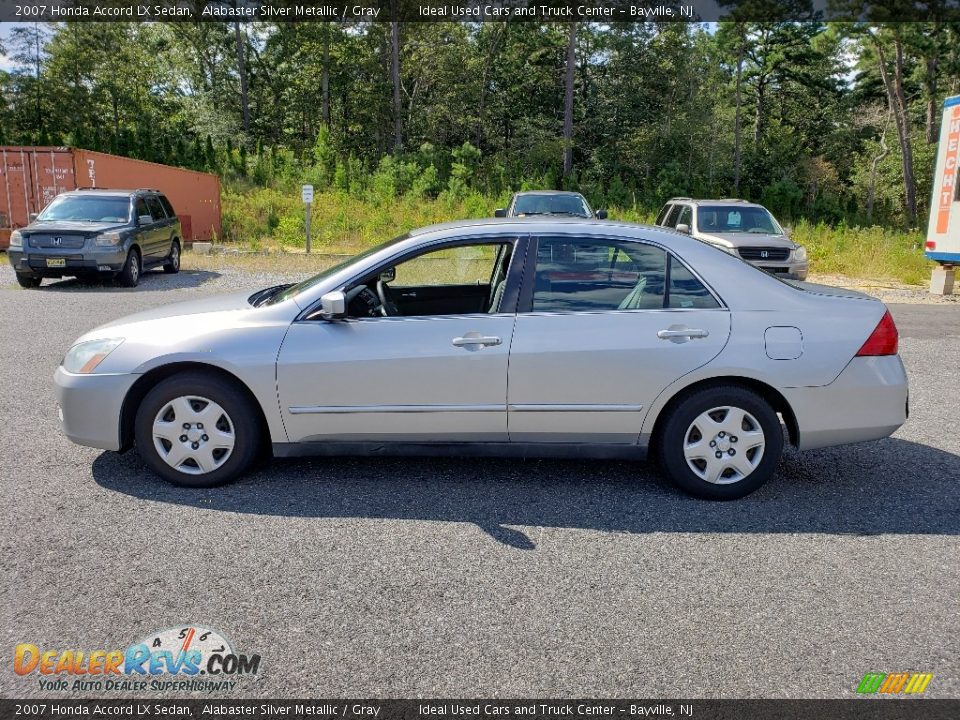 2007 Honda Accord LX Sedan Alabaster Silver Metallic / Gray Photo #2