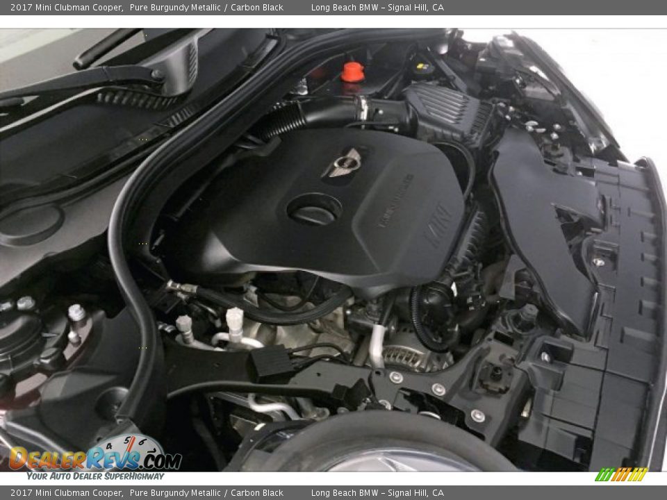 2017 Mini Clubman Cooper Pure Burgundy Metallic / Carbon Black Photo #25