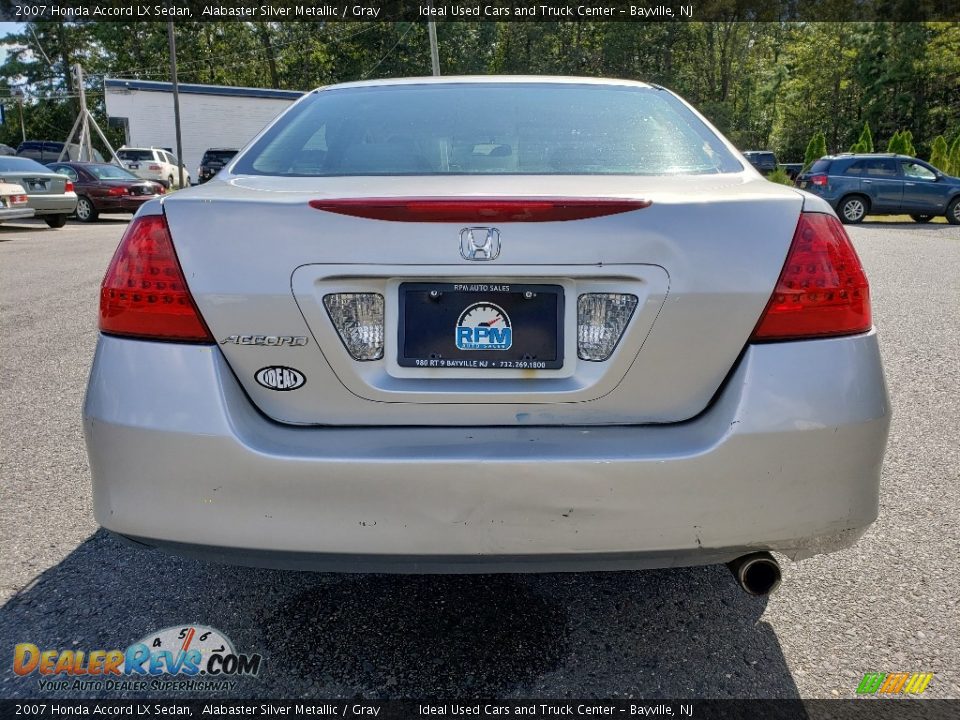 2007 Honda Accord LX Sedan Alabaster Silver Metallic / Gray Photo #4