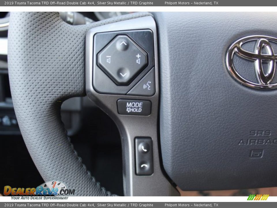 2019 Toyota Tacoma TRD Off-Road Double Cab 4x4 Silver Sky Metallic / TRD Graphite Photo #11