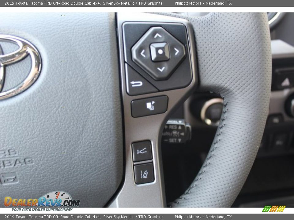 2019 Toyota Tacoma TRD Off-Road Double Cab 4x4 Silver Sky Metallic / TRD Graphite Photo #12