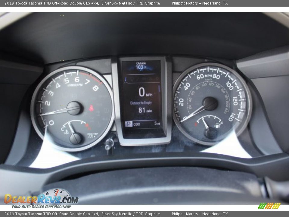 2019 Toyota Tacoma TRD Off-Road Double Cab 4x4 Silver Sky Metallic / TRD Graphite Photo #13