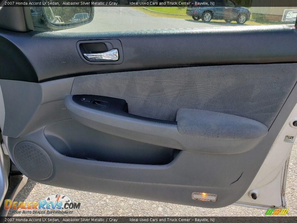 2007 Honda Accord LX Sedan Alabaster Silver Metallic / Gray Photo #9