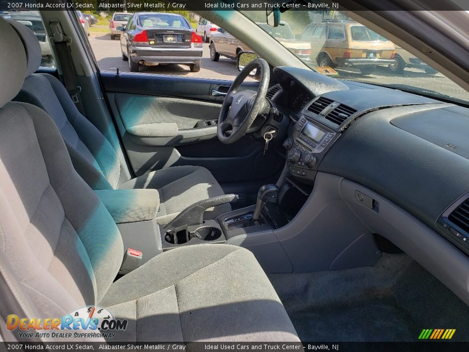 2007 Honda Accord LX Sedan Alabaster Silver Metallic / Gray Photo #10