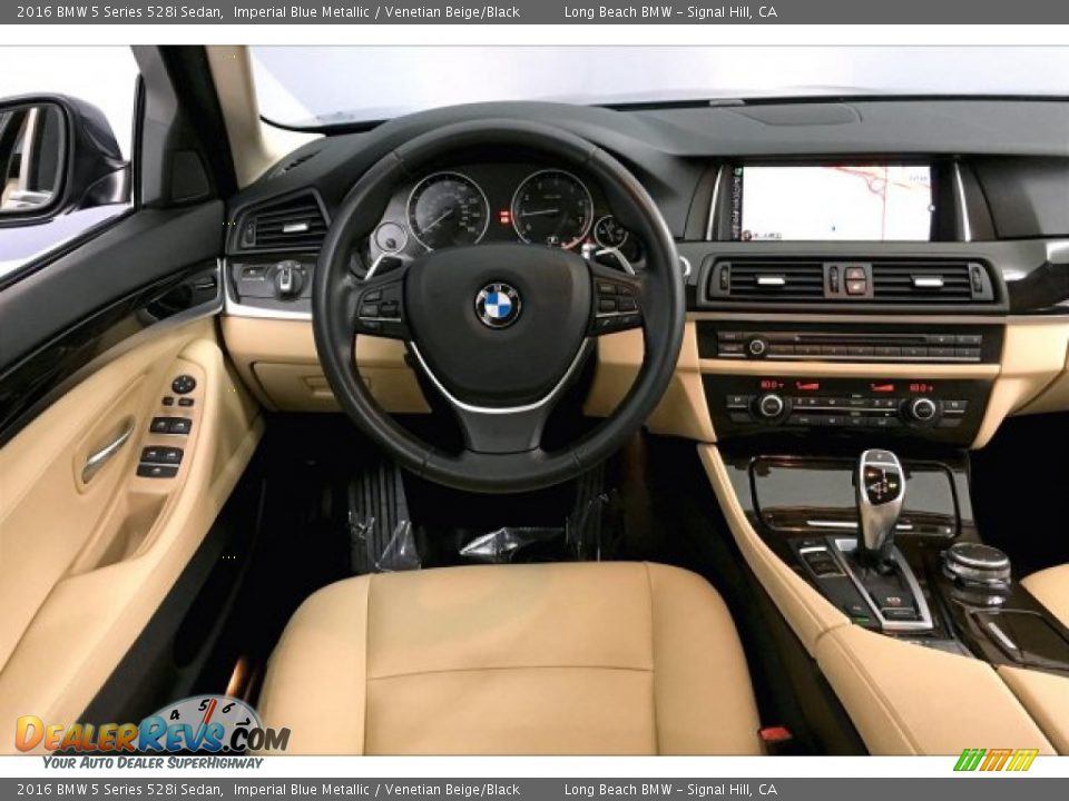 2016 BMW 5 Series 528i Sedan Imperial Blue Metallic / Venetian Beige/Black Photo #4