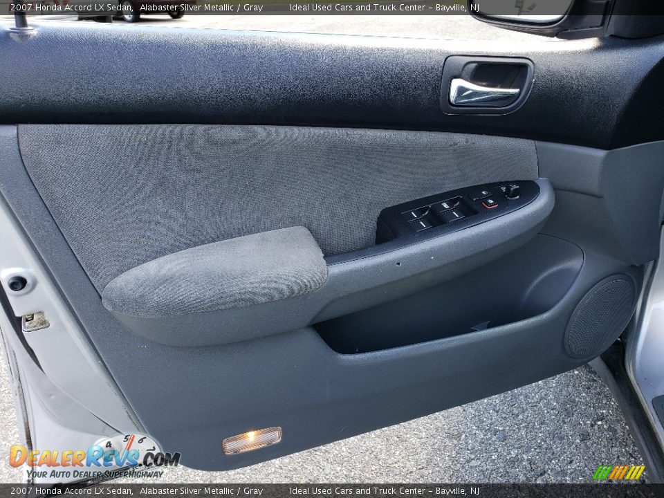 2007 Honda Accord LX Sedan Alabaster Silver Metallic / Gray Photo #12