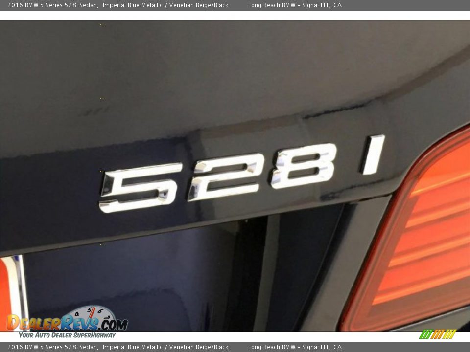 2016 BMW 5 Series 528i Sedan Imperial Blue Metallic / Venetian Beige/Black Photo #7