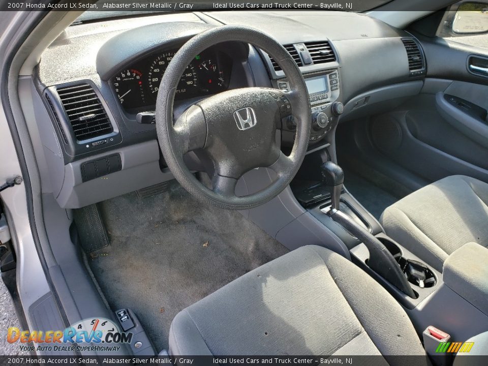 2007 Honda Accord LX Sedan Alabaster Silver Metallic / Gray Photo #13