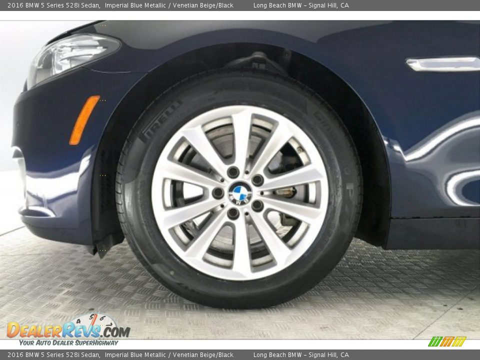2016 BMW 5 Series 528i Sedan Imperial Blue Metallic / Venetian Beige/Black Photo #8