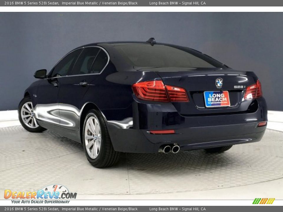 2016 BMW 5 Series 528i Sedan Imperial Blue Metallic / Venetian Beige/Black Photo #10