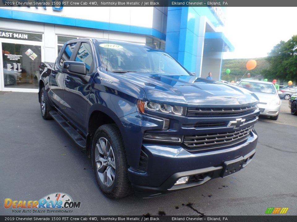 2019 Chevrolet Silverado 1500 RST Crew Cab 4WD Northsky Blue Metallic / Jet Black Photo #4