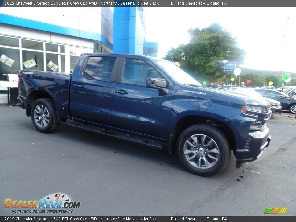 2019 Chevrolet Silverado 1500 RST Crew Cab 4WD Northsky Blue Metallic / Jet Black Photo #5