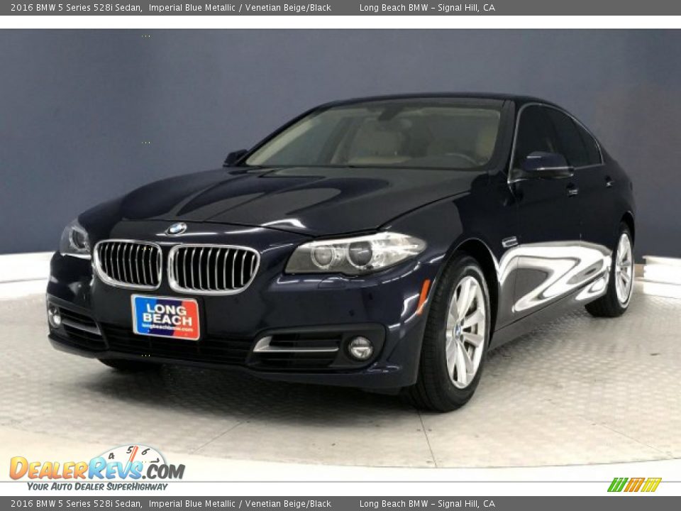 2016 BMW 5 Series 528i Sedan Imperial Blue Metallic / Venetian Beige/Black Photo #12