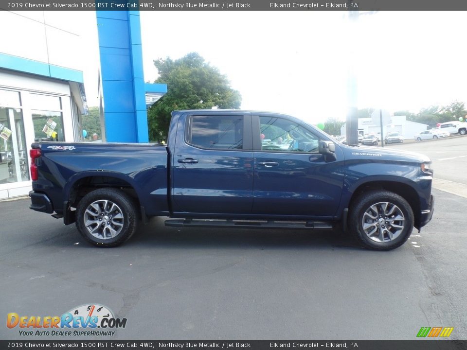 2019 Chevrolet Silverado 1500 RST Crew Cab 4WD Northsky Blue Metallic / Jet Black Photo #6