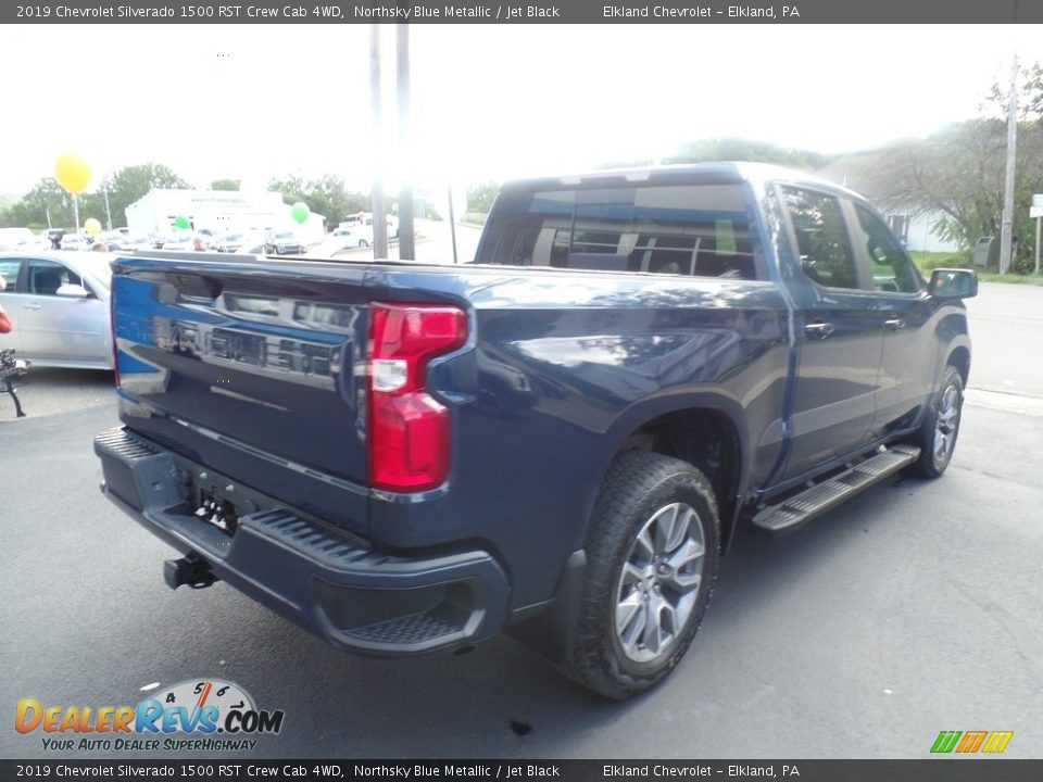 2019 Chevrolet Silverado 1500 RST Crew Cab 4WD Northsky Blue Metallic / Jet Black Photo #7