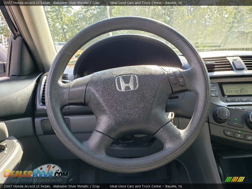 2007 Honda Accord LX Sedan Alabaster Silver Metallic / Gray Photo #18