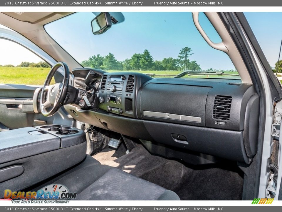 2013 Chevrolet Silverado 2500HD LT Extended Cab 4x4 Summit White / Ebony Photo #32