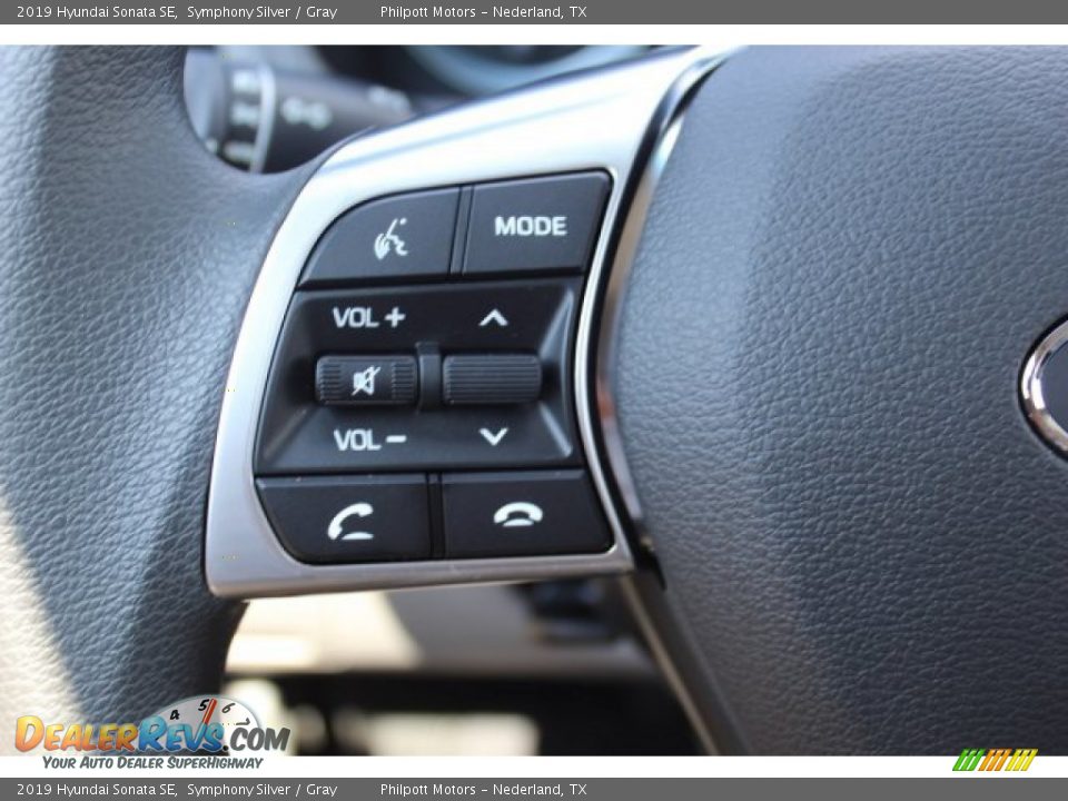 2019 Hyundai Sonata SE Symphony Silver / Gray Photo #11