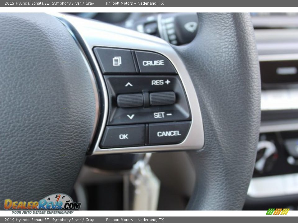 2019 Hyundai Sonata SE Symphony Silver / Gray Photo #12