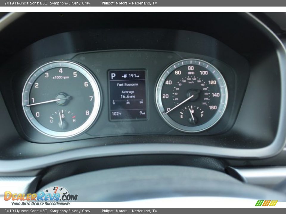 2019 Hyundai Sonata SE Symphony Silver / Gray Photo #13