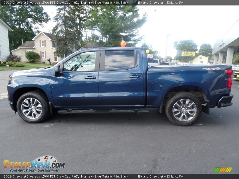 2019 Chevrolet Silverado 1500 RST Crew Cab 4WD Northsky Blue Metallic / Jet Black Photo #10