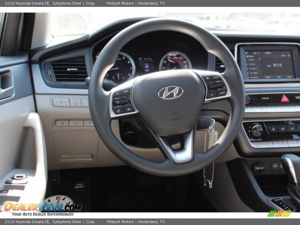 2019 Hyundai Sonata SE Symphony Silver / Gray Photo #21