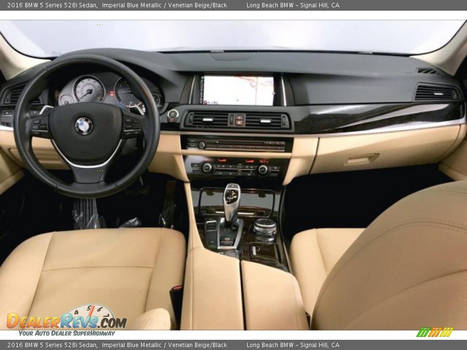 2016 BMW 5 Series 528i Sedan Imperial Blue Metallic / Venetian Beige/Black Photo #20