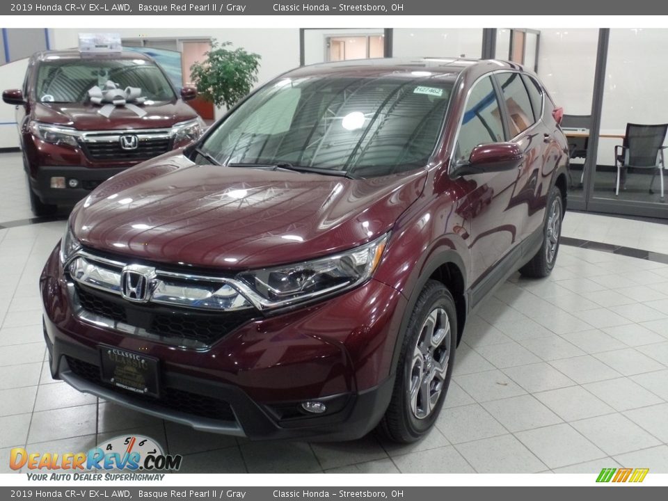 2019 Honda CR-V EX-L AWD Basque Red Pearl II / Gray Photo #1