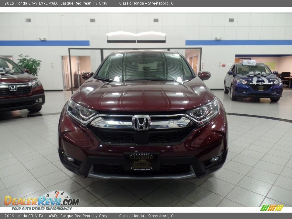 2019 Honda CR-V EX-L AWD Basque Red Pearl II / Gray Photo #3