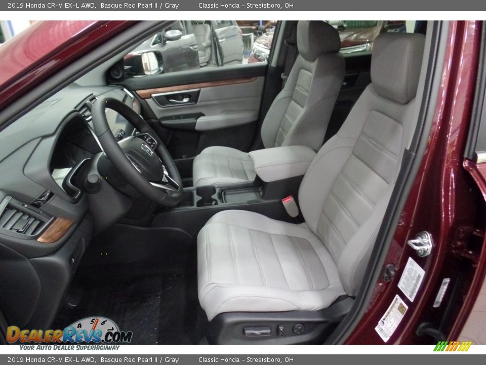 2019 Honda CR-V EX-L AWD Basque Red Pearl II / Gray Photo #8
