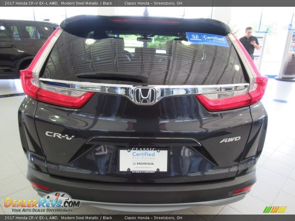 2017 Honda CR-V EX-L AWD Modern Steel Metallic / Black Photo #14