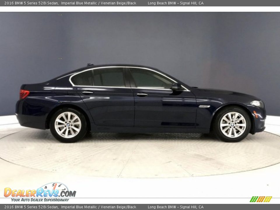 2016 BMW 5 Series 528i Sedan Imperial Blue Metallic / Venetian Beige/Black Photo #31