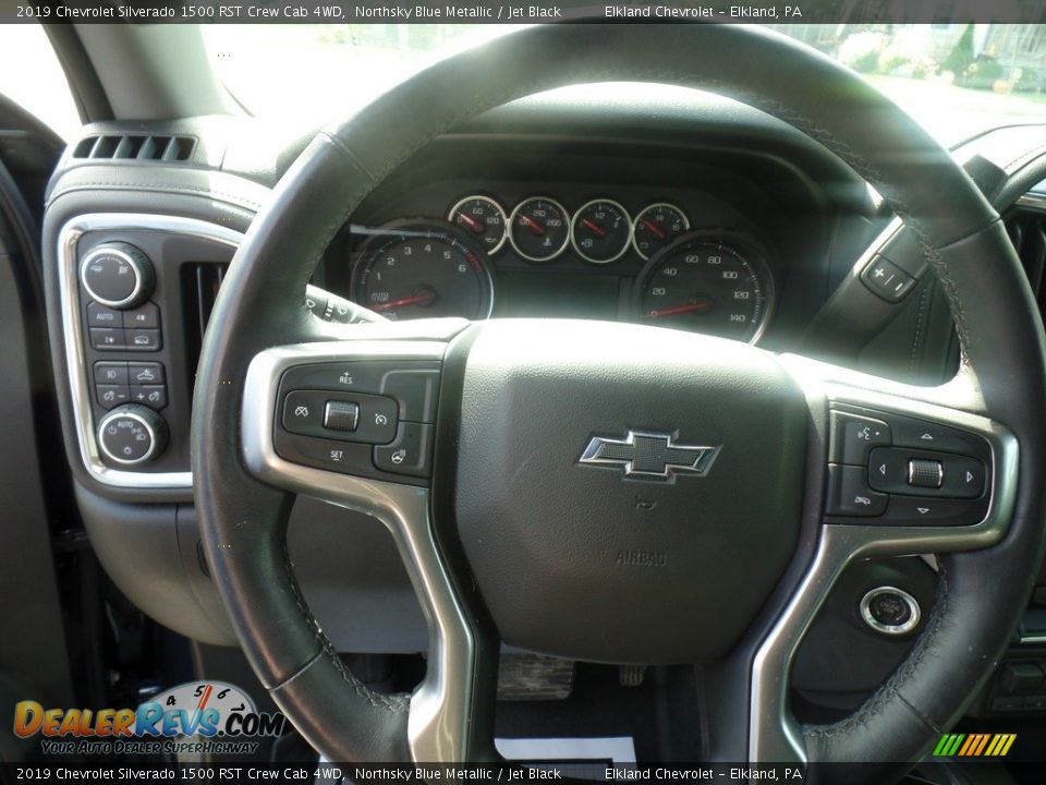 2019 Chevrolet Silverado 1500 RST Crew Cab 4WD Northsky Blue Metallic / Jet Black Photo #24