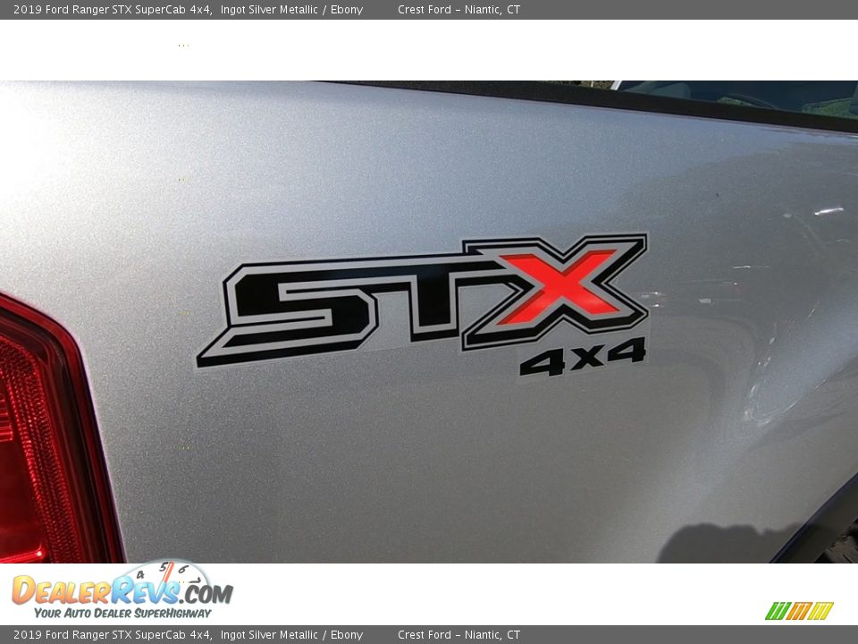 2019 Ford Ranger STX SuperCab 4x4 Ingot Silver Metallic / Ebony Photo #9