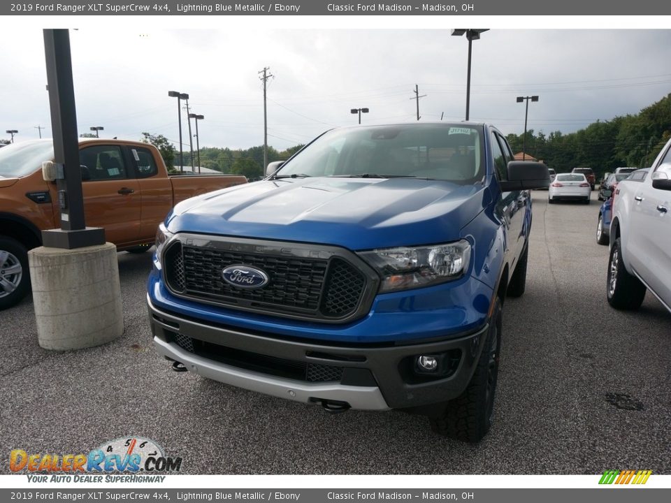 2019 Ford Ranger XLT SuperCrew 4x4 Lightning Blue Metallic / Ebony Photo #1