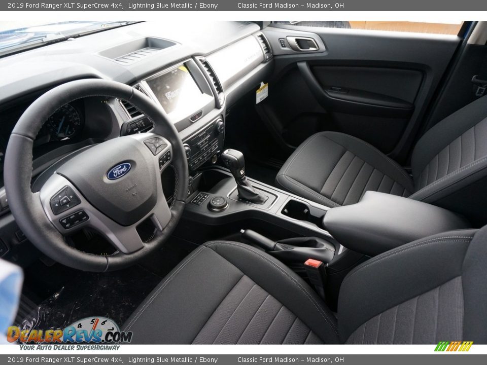 2019 Ford Ranger XLT SuperCrew 4x4 Lightning Blue Metallic / Ebony Photo #4
