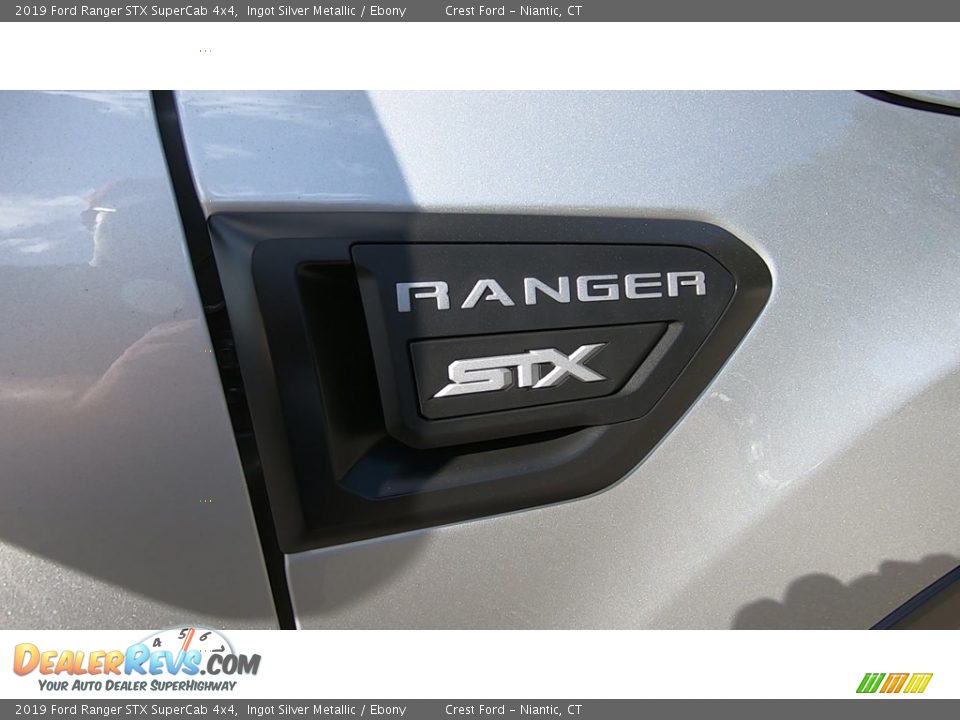 2019 Ford Ranger STX SuperCab 4x4 Ingot Silver Metallic / Ebony Photo #25
