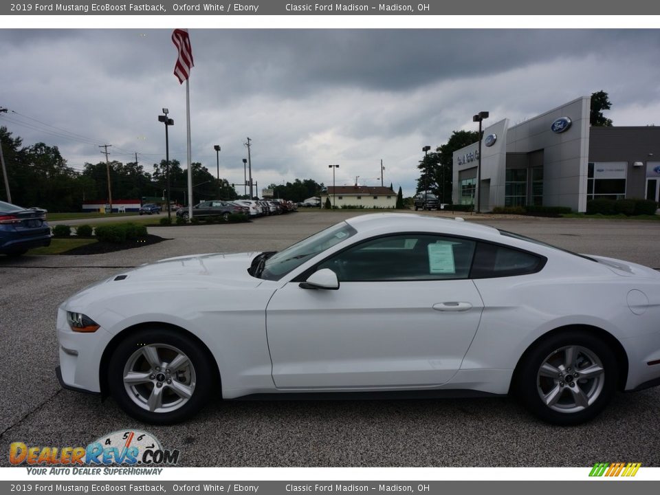 2019 Ford Mustang EcoBoost Fastback Oxford White / Ebony Photo #3