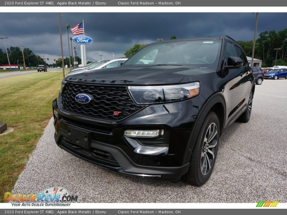 2020 Ford Explorer ST 4WD Agate Black Metallic / Ebony Photo #1