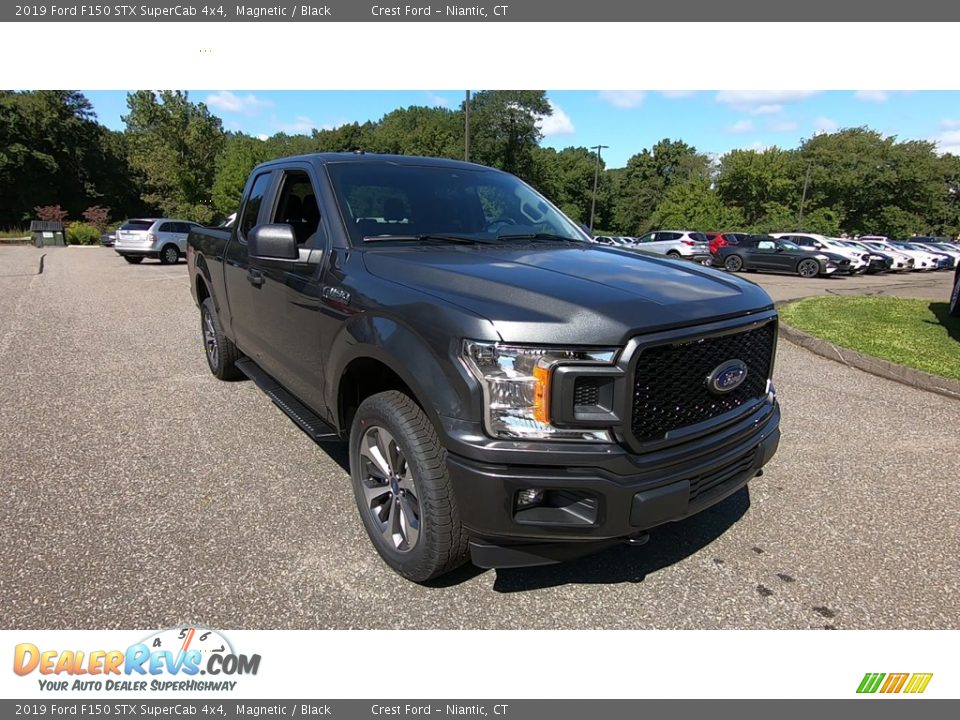 2019 Ford F150 STX SuperCab 4x4 Magnetic / Black Photo #1