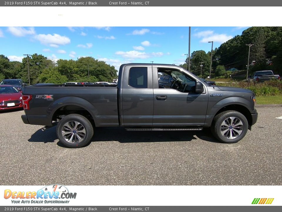 2019 Ford F150 STX SuperCab 4x4 Magnetic / Black Photo #8