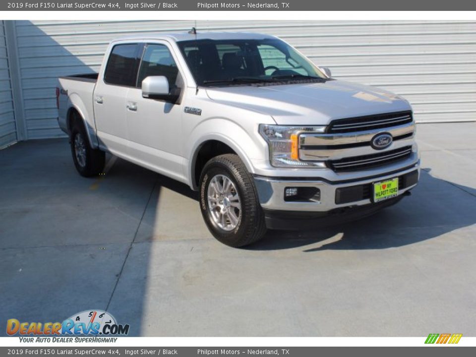 2019 Ford F150 Lariat SuperCrew 4x4 Ingot Silver / Black Photo #2