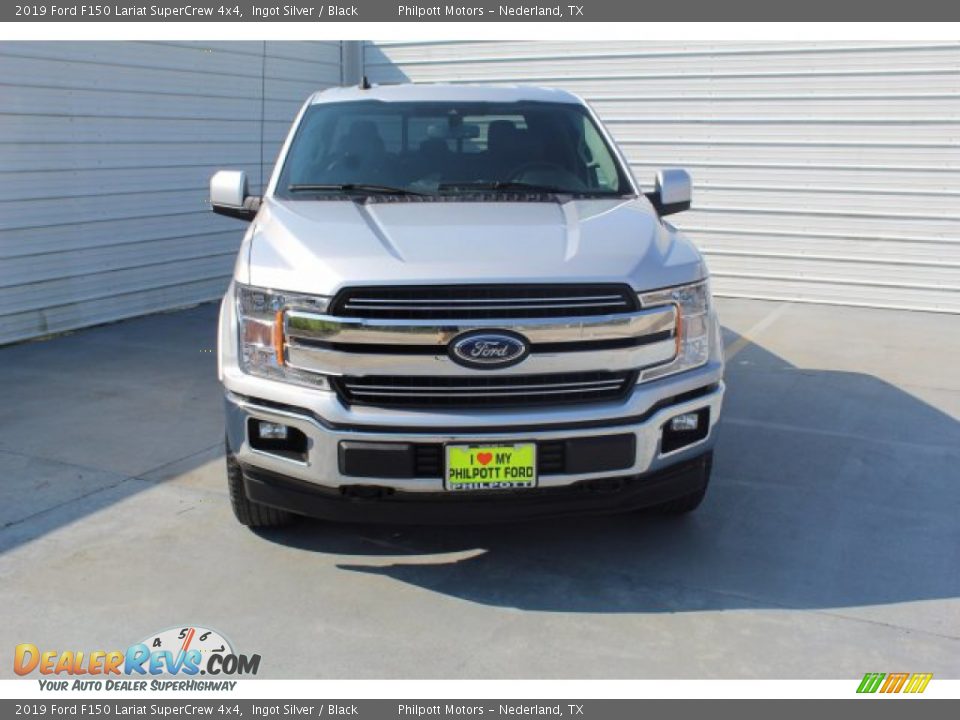 2019 Ford F150 Lariat SuperCrew 4x4 Ingot Silver / Black Photo #3