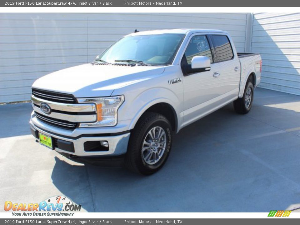 2019 Ford F150 Lariat SuperCrew 4x4 Ingot Silver / Black Photo #4