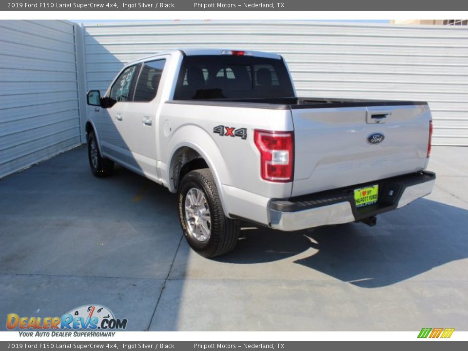 2019 Ford F150 Lariat SuperCrew 4x4 Ingot Silver / Black Photo #5