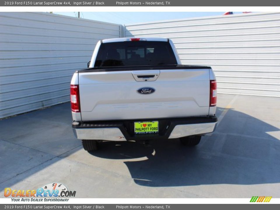 2019 Ford F150 Lariat SuperCrew 4x4 Ingot Silver / Black Photo #6