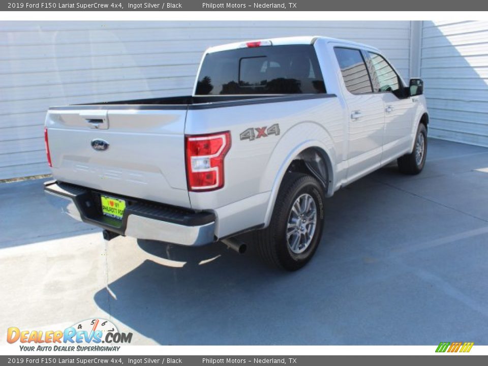 2019 Ford F150 Lariat SuperCrew 4x4 Ingot Silver / Black Photo #7