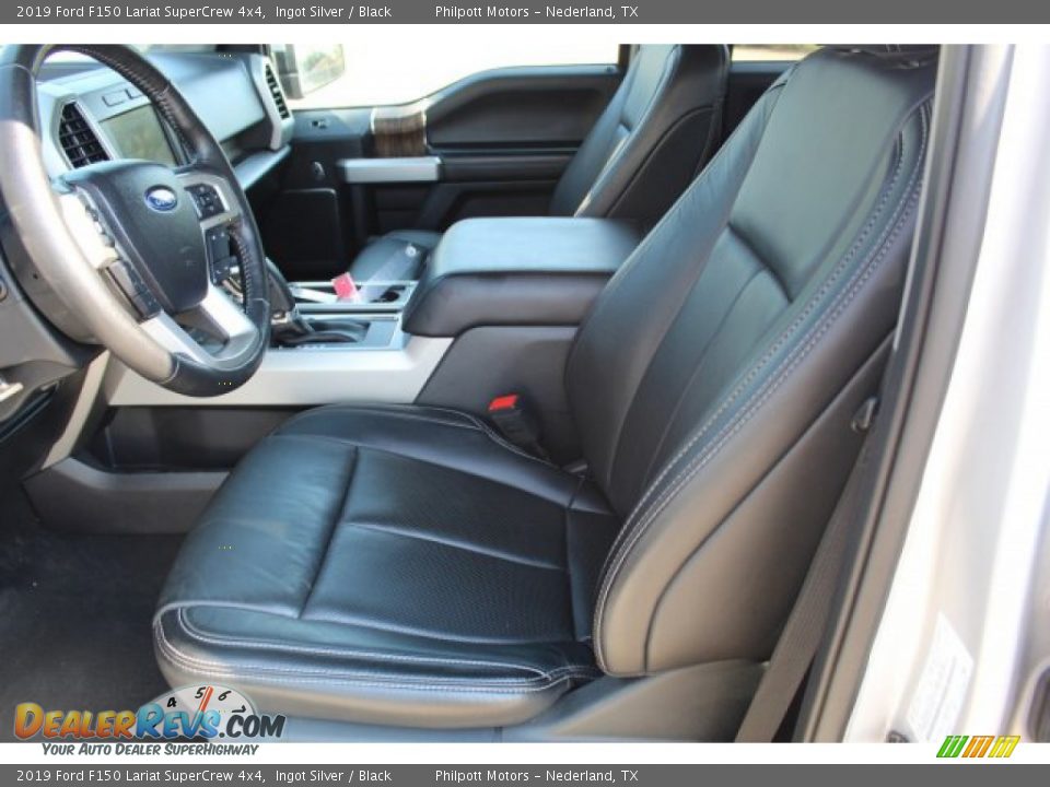 2019 Ford F150 Lariat SuperCrew 4x4 Ingot Silver / Black Photo #9