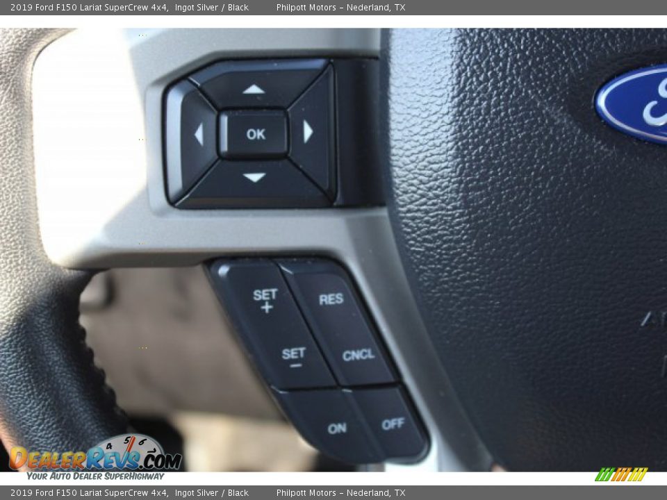2019 Ford F150 Lariat SuperCrew 4x4 Ingot Silver / Black Photo #11